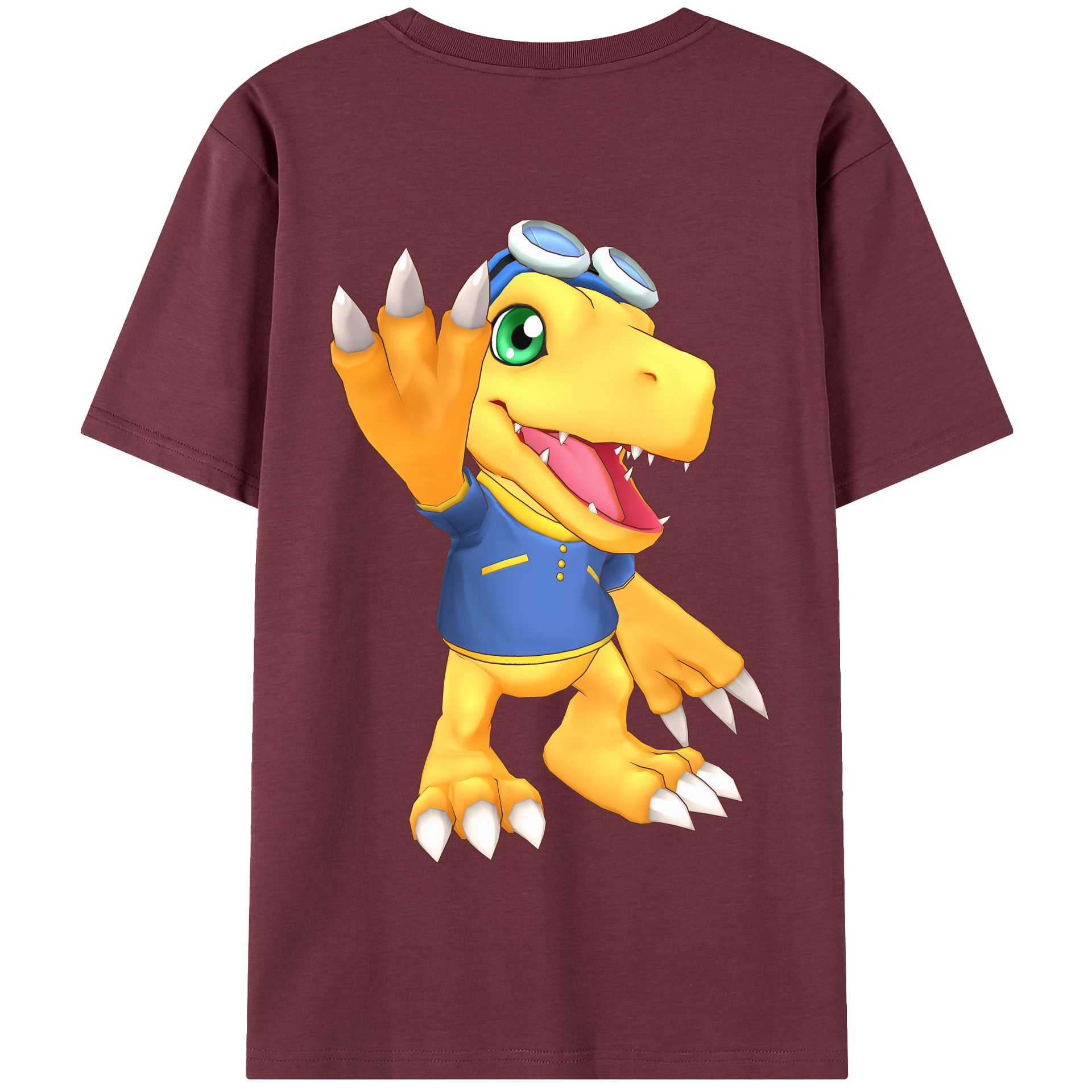 （画像用） Digimon デジタルモンスター/デジモン 綿100％半袖Tシャツ（背面プリント）